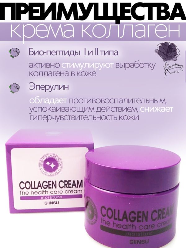 (China) Face cream with collagen Giinsu Collagen Cream 50g