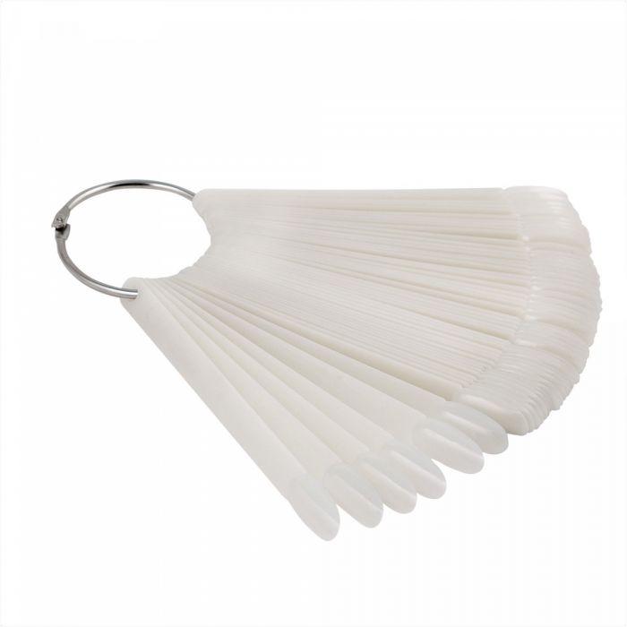 Tips fan almond on the ring white 50pcs