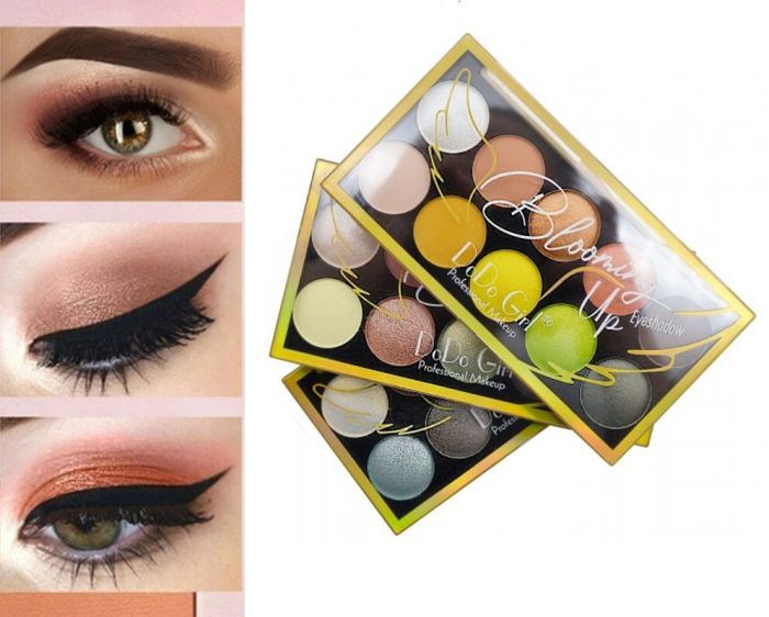 DoDo Girl Blooming Up Eyeshadow 10 colors, (row of 3 pcs)