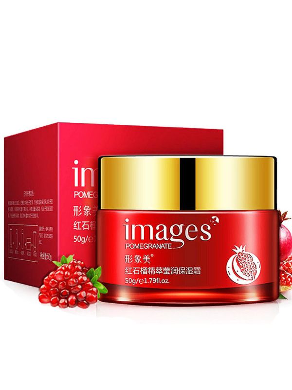 Daytime Face cream Images with a stone of ripe red pomegranate and Jojoba oil 50g