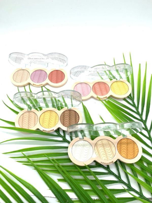 Face Palette Blush+Highlighter Seven Cool Smooth Shiny And Rosie Soft (row of 4 pcs)