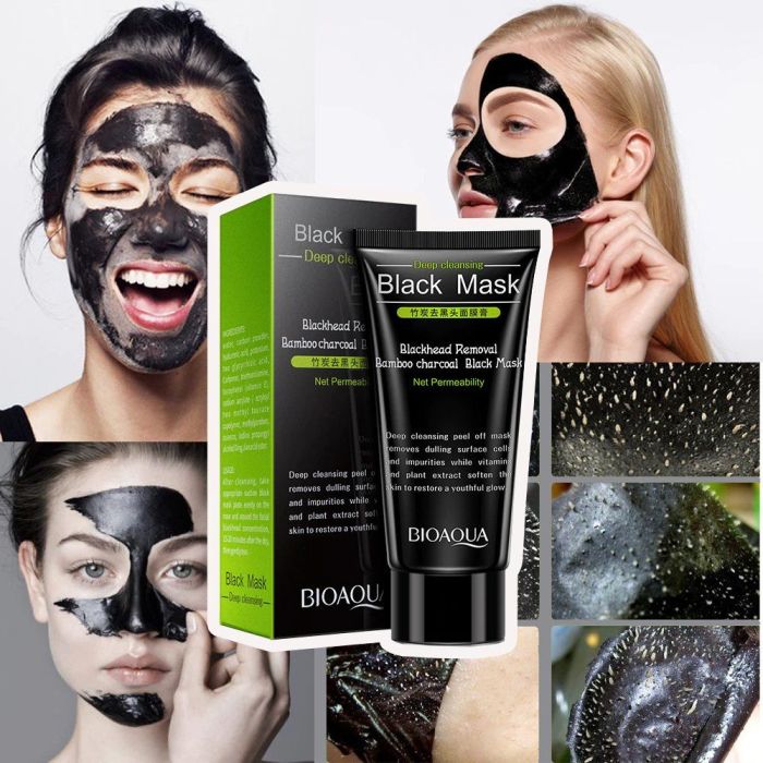 BioAqua black mask film with bamboo charcoal 60g