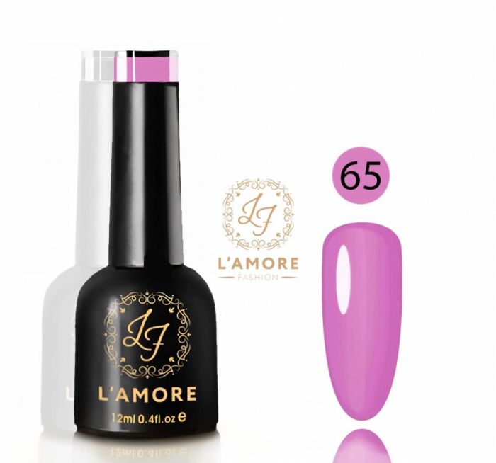 Gel nail polish Luxury L'AMORE FASHION 12ml tone 65