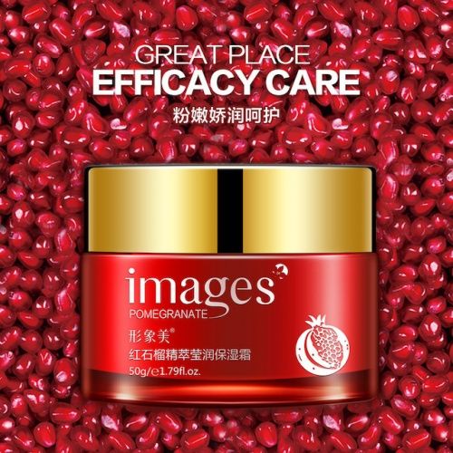 Daytime Face cream Images with a stone of ripe red pomegranate and Jojoba oil 50g