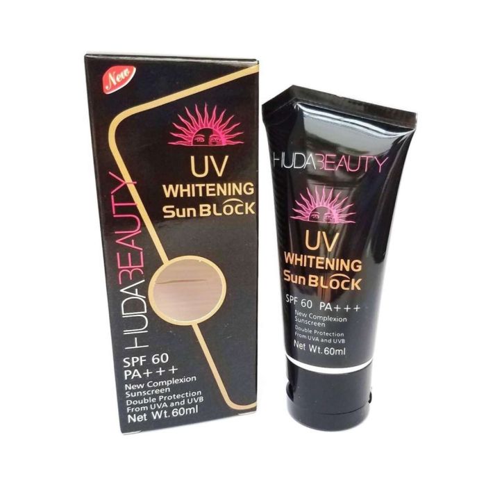 HudaBeauty UV Whitening Sun Block SPF 60+++ 60ml Sunscreen