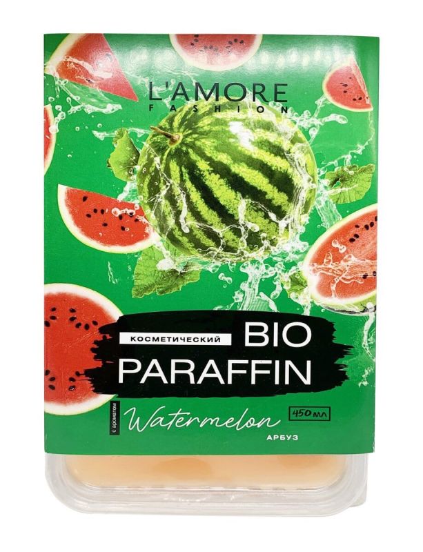 Cosmetic paraffin L'AMORE FASHION for comfortable procedures watermelon 450g