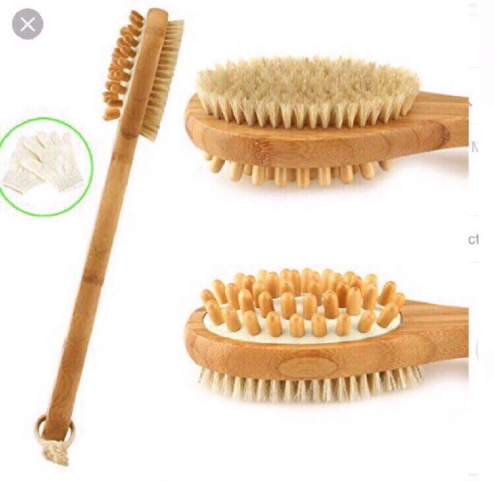 Double-sided body brush 30cm