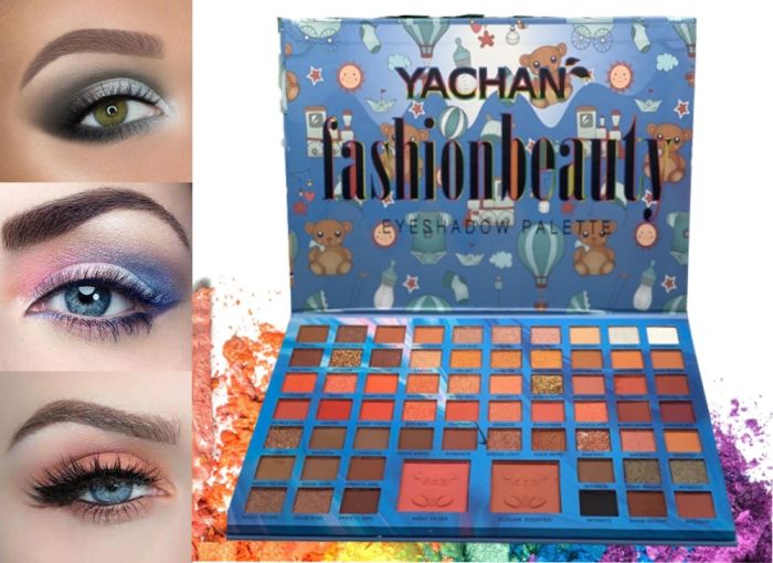 Professional Eye Shadow Palette+Blush for Makeup Fashion Beauty Yachan Beauty Eyeshadow Palette 64 Colors