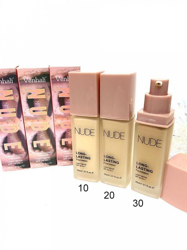 Venhali Nude Long-Lasting Foundation Tone 10