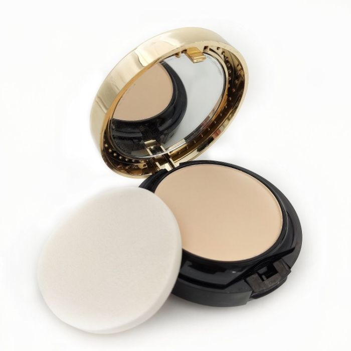 Compact powder 2in1 Sasimi Double Powder Gold tone 01