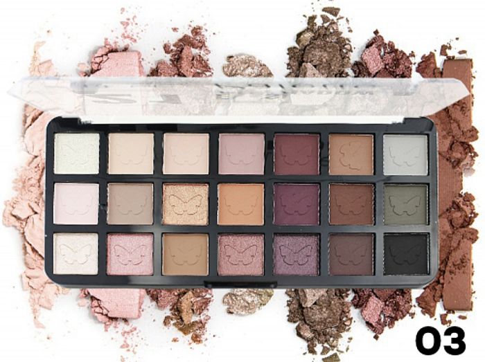 Do Do Girl Shadow Palette, Matte+Mother of Pearl 21 color Tone With