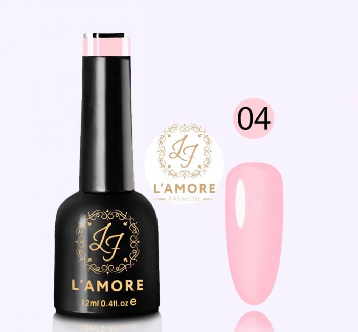 Gel nail polish Luxury L'AMORE FASHION 12ml tone 04