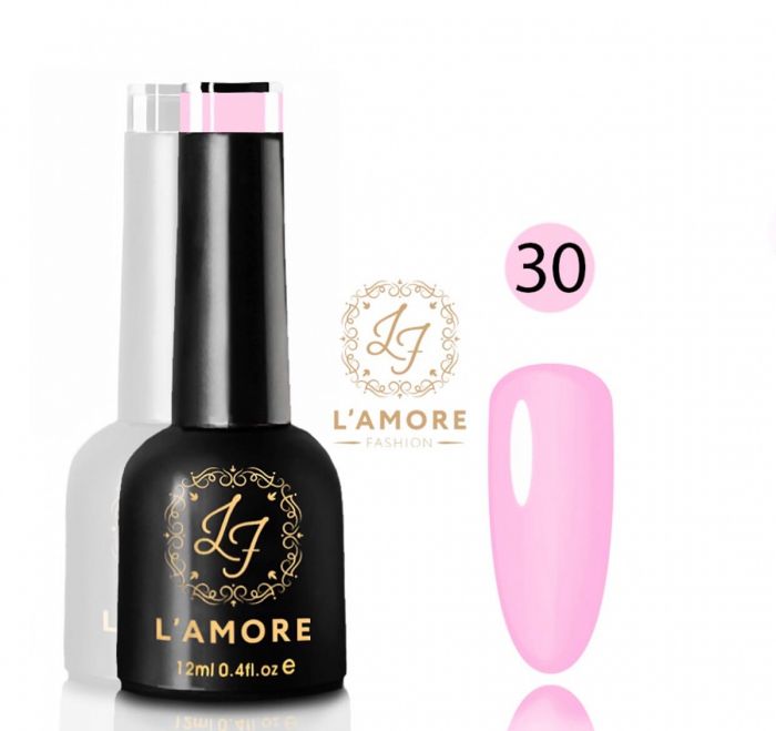 Gel nail polish Luxury L'AMORE FASHION 12ml tone 30