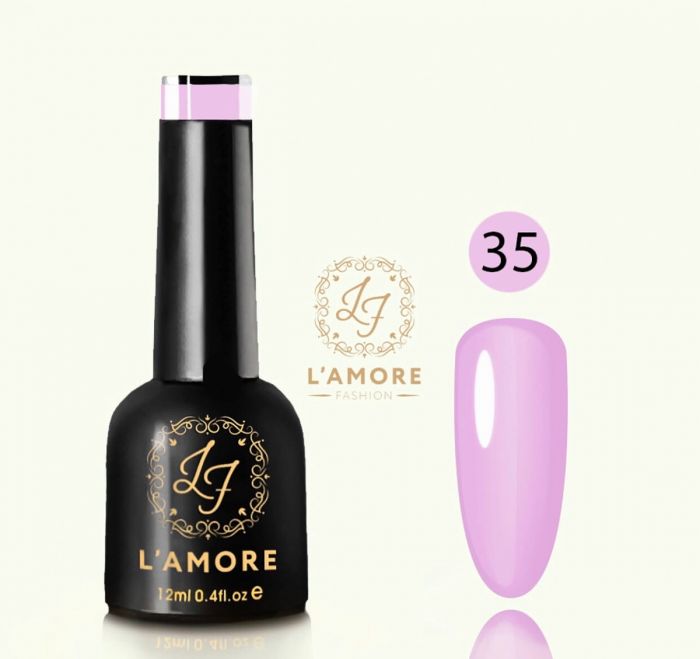 Gel nail polish Luxury L'AMORE FASHION 12ml tone 35