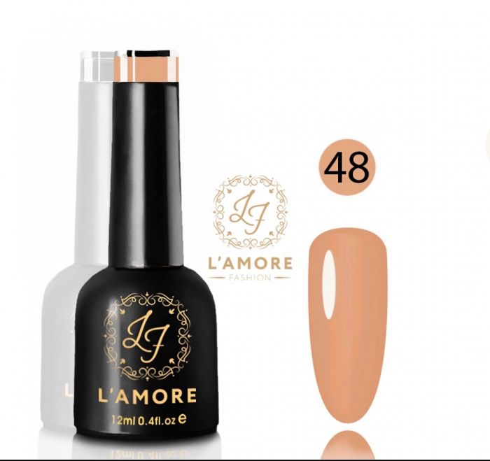 Gel nail polish Luxury L'AMORE FASHION 12ml tone 48