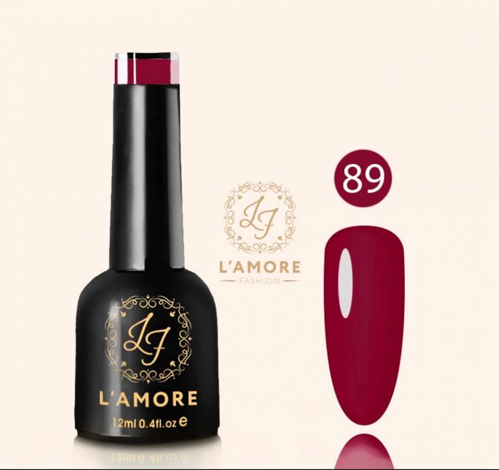 Gel nail polish Luxury L'AMORE FASHION 12ml tone 89