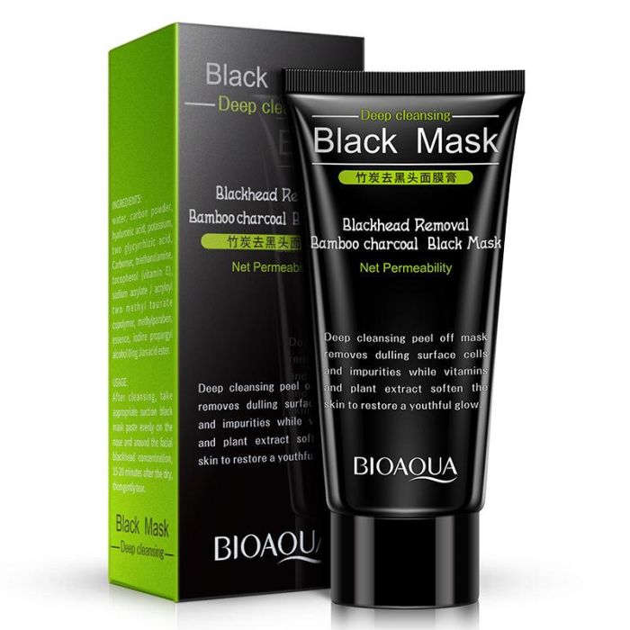 BioAqua black mask film with bamboo charcoal 60g