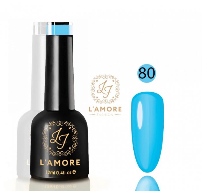 Gel nail polish Luxury L'AMORE FASHION 12ml tone 80