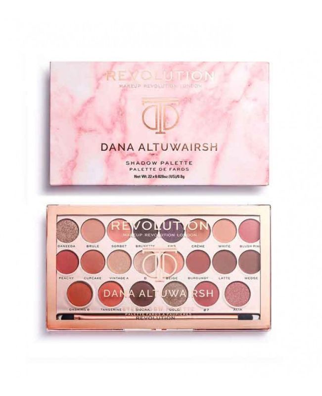 Eyeshadow Palette MakeUp Revolution Dana Altuwarish Eyeshadow Palette 23 colors