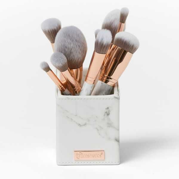 Makeup Brush Set BH Cosmetics Signature Rose Gold White 13pcs