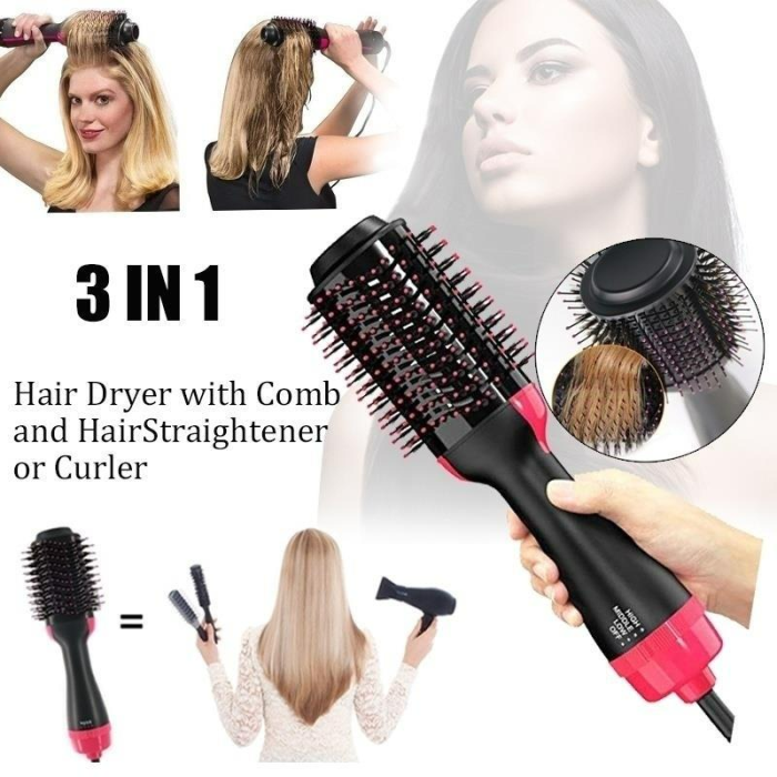 Hair Dryer Brush, comb with ion Technology and ceramic coating Hot Air Brush