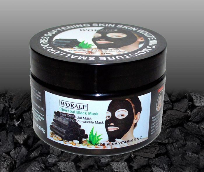 Black face mask Wokali Charcoal with aloe extract 300g