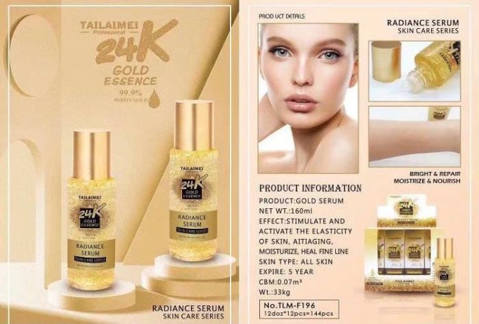 Gel essence for face Tailaimei 24K Gold Essence 160ml