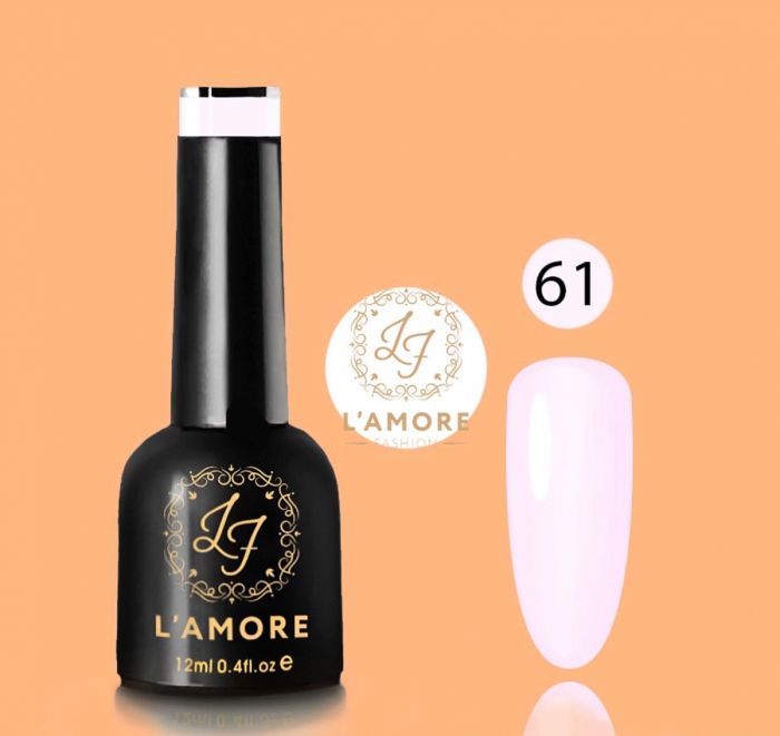 Gel nail polish Luxury L'AMORE FASHION 12ml tone 61