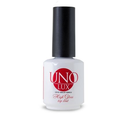 Top without sticky layer UNO Lux High Gloss Top Coat 15ml