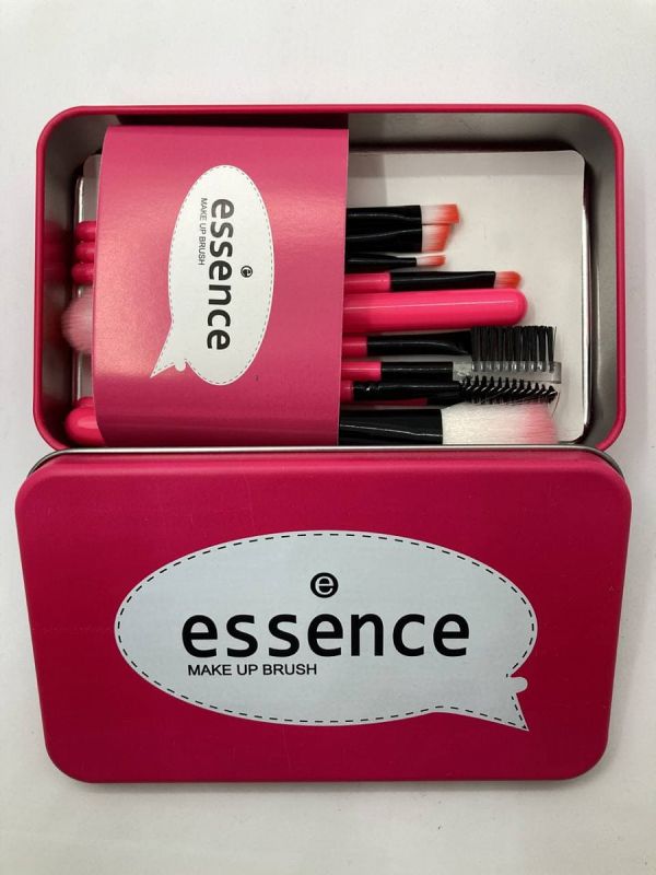 12pcs Essence Iron Case Makeup Brush Set