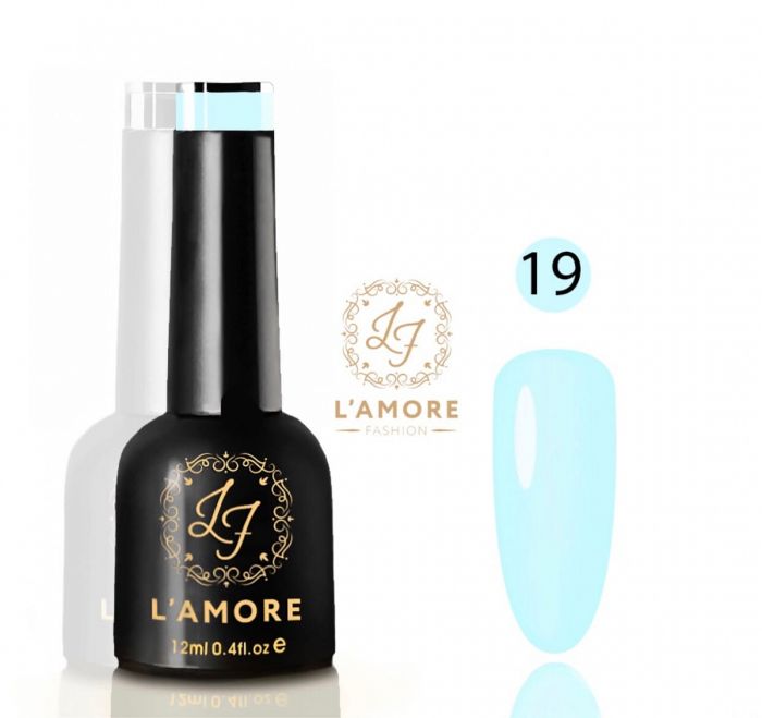 Gel nail polish Luxury L'AMORE FASHION 12ml tone 19