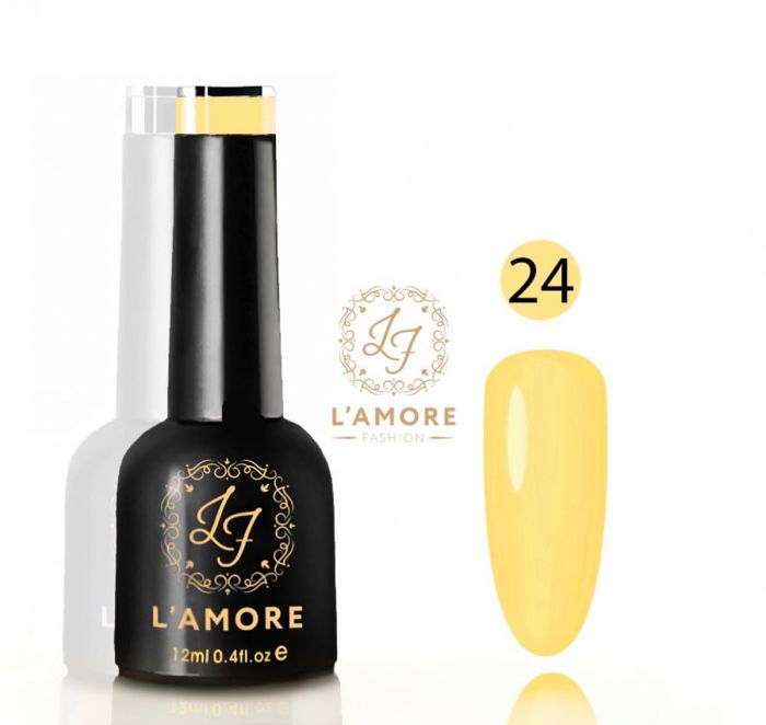 Gel nail polish Luxury L'AMORE FASHION 12ml tone 24