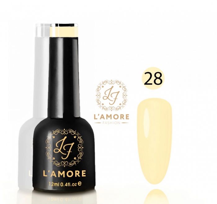 Gel nail polish Luxury L'AMORE FASHION 12ml tone 28