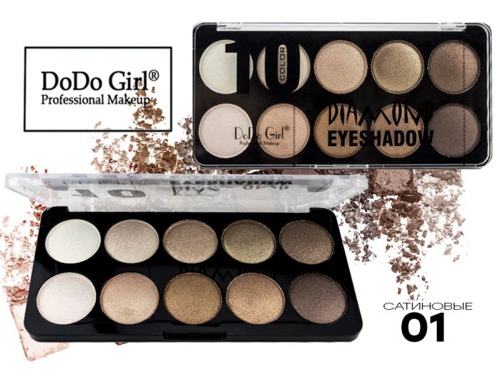 DoDo Girl Diamond Shadows 10 Color, 10 Colors Tone 01