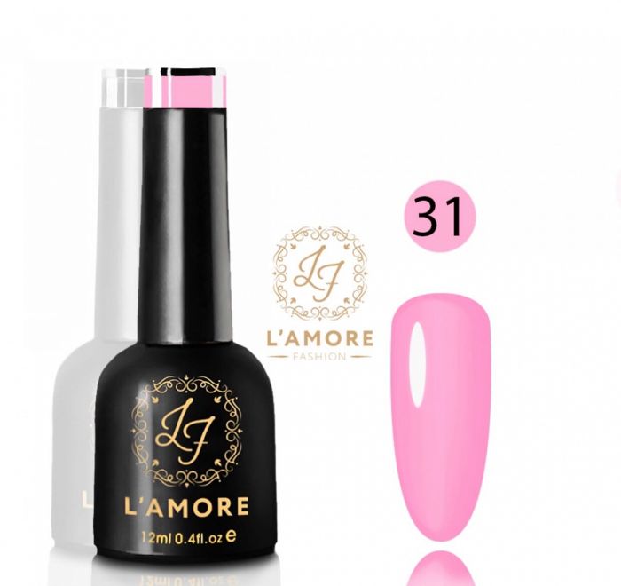 Gel nail polish Luxury L'AMORE FASHION 12ml tone 31