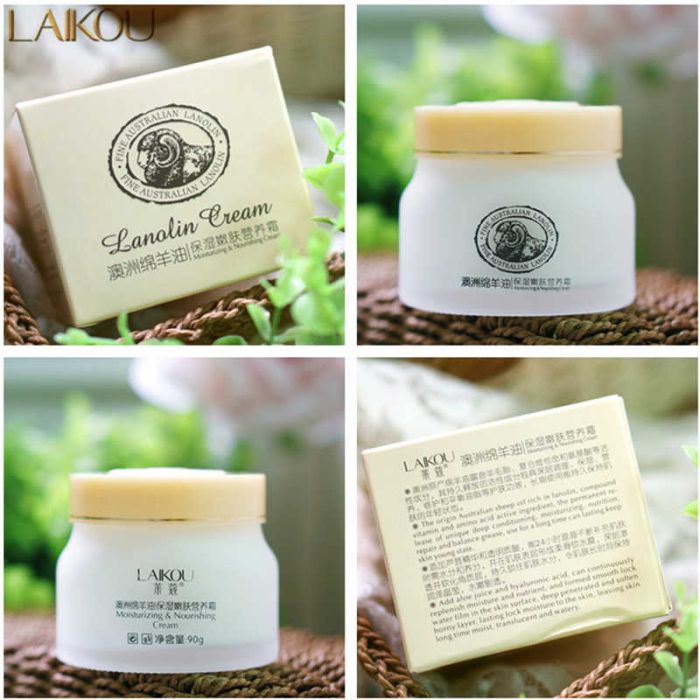 Moisturizing face cream with lanolin LAIKOU Lanolin Oil Cream 90g