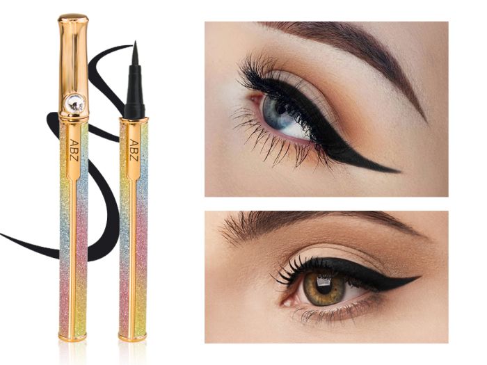 Waterproof eyeliner marker ABZ Rainbow with crystals of Black mascara