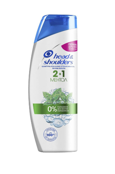 (SALE) Anti-dandruff Shampoo Head & Shoulders 2in1 menthol 0% - 400ml