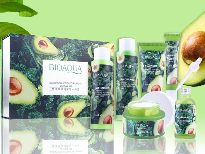 Gift Set with nicotinamide and avocado Extract BIOAQUA Niacinome Avocado Six-Piece Set