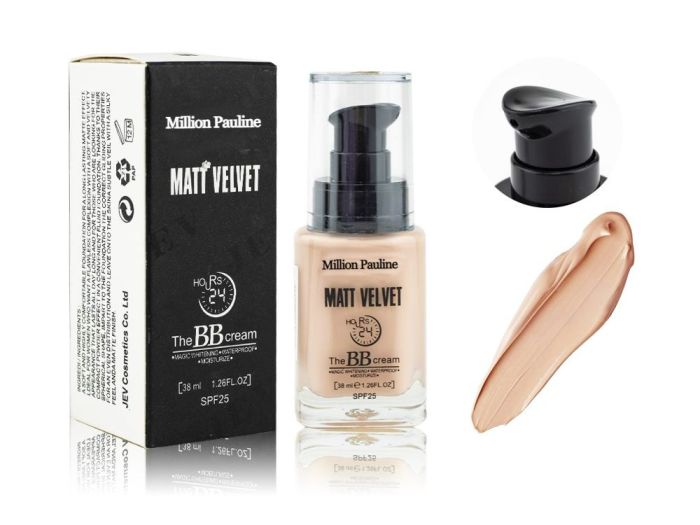 Million Pauline Matt Velvet foundation (thick), 38ml, Beige, No. 17