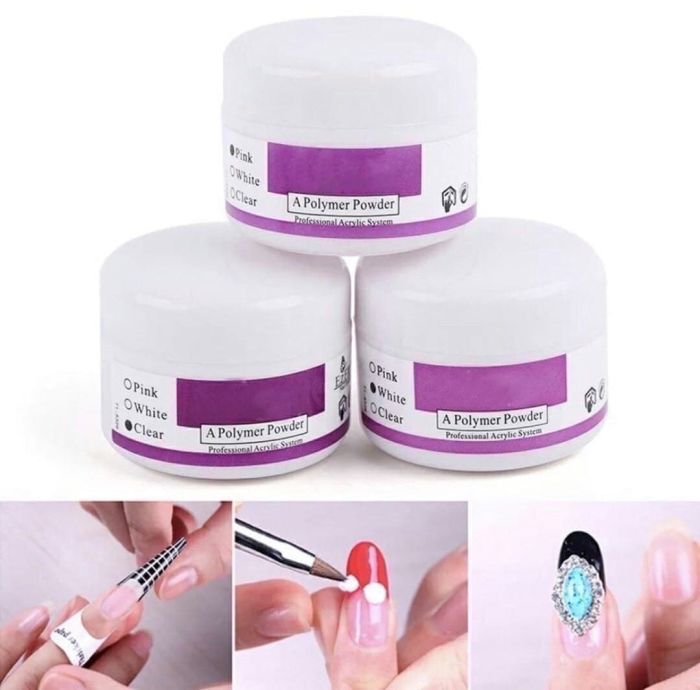 A set of acrylic powders for strengthening nails, small 3*30g