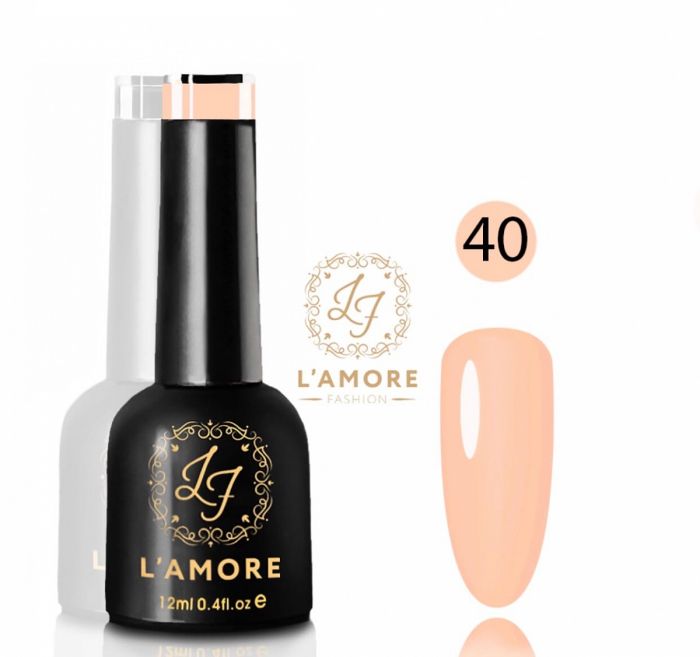 Gel nail polish Luxury L'AMORE FASHION 12ml tone 40