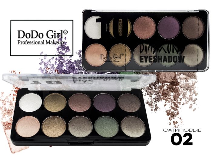 DoDo Girl Diamond Shadows 10 Color, 10 Colors Tone 02