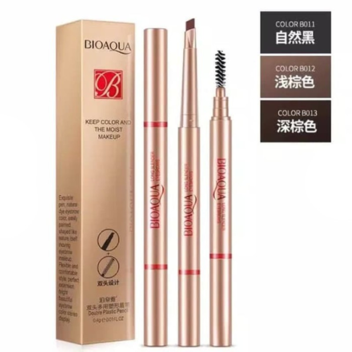 Bioaqua Double Automatic Eyebrow Pencil with Brush Keep Color Tone B011