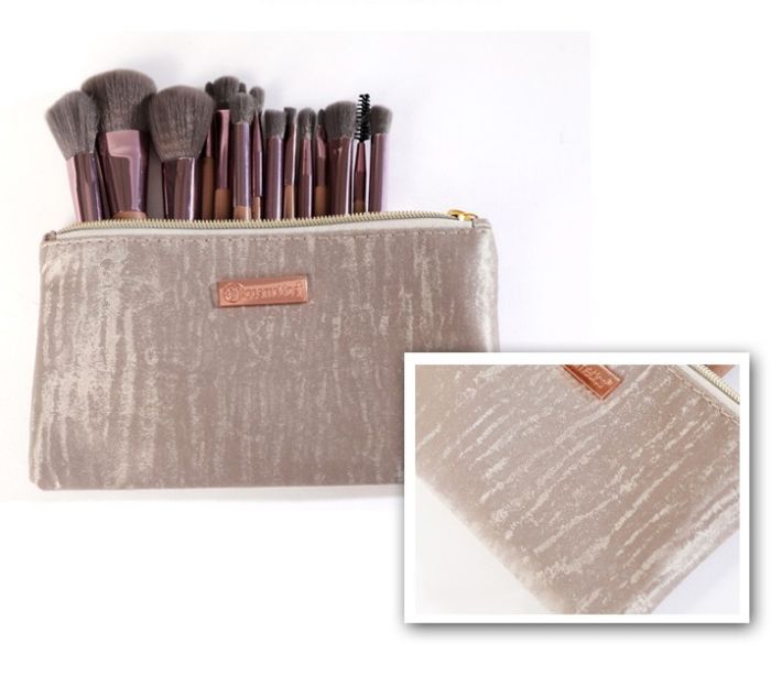 BH Cosmetics Lavish Elegance Makeup Brush Set in a 15pcs Cosmetic Bag