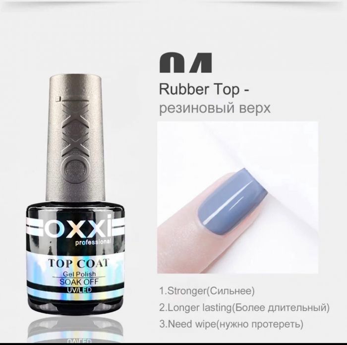 Oxxi Professional Top Coat Gel Polish Top 8ml