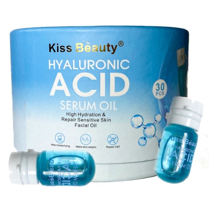 Facial serum in capsules Kiss Beauty Hyaluronic Acid Serum Oil 2mlx30pcs