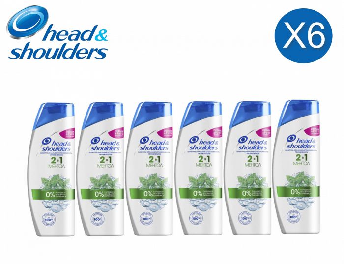 Anti-dandruff shampoo Head & Shoulders 2in1 menthol 0% - 400ml