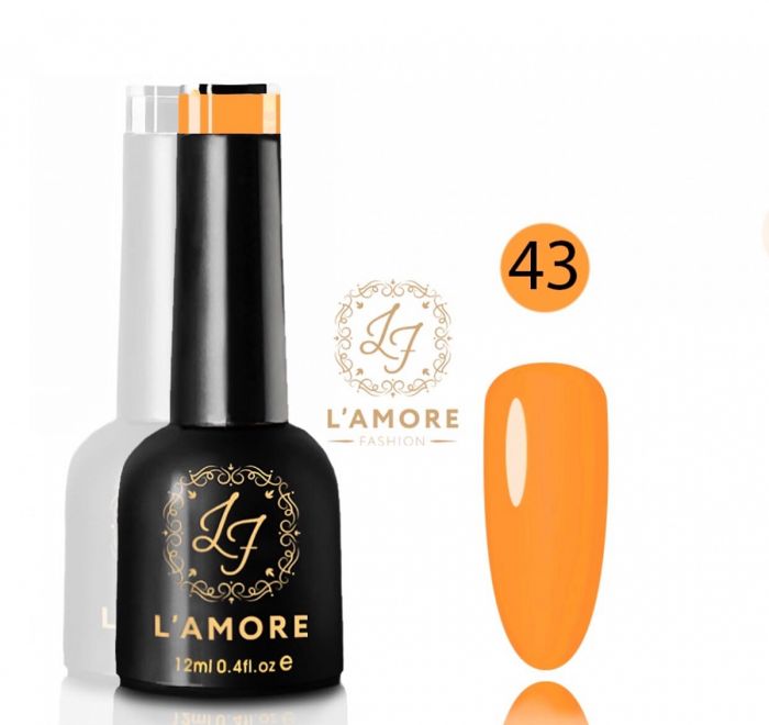 Gel nail polish Luxury L'AMORE FASHION 12ml tone 43