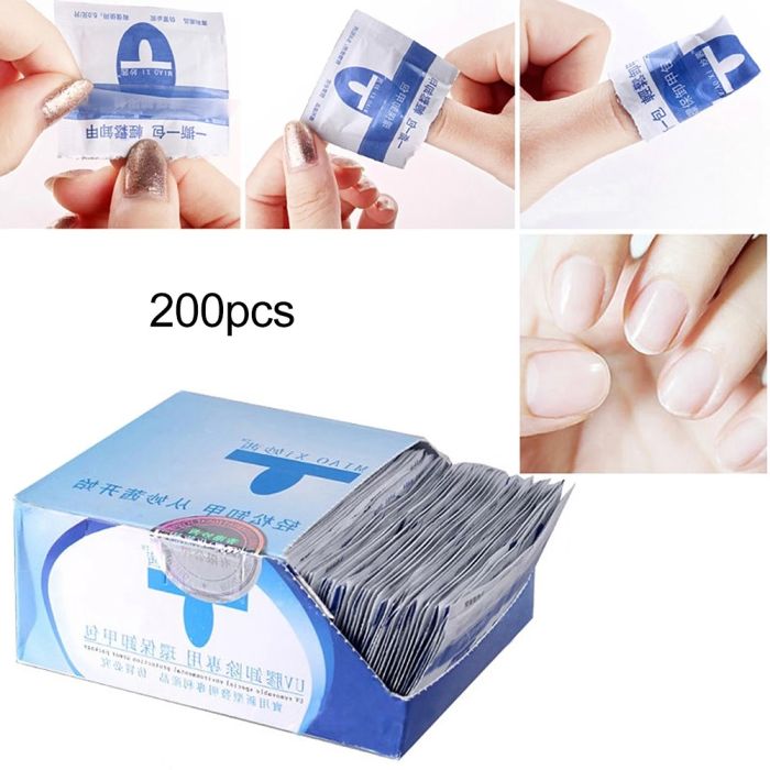 Nail Polish Remover Wipes Nail Polish Remover Pad 200pcs